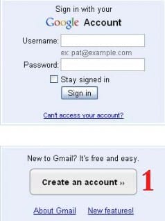 t نحوه ایجاد Gmail