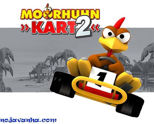 بازی جوجه خروس دیوانه در مسابقات ماشین‌سواری، Moorhuhn Kart 2