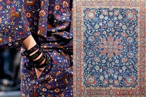 t نقش فرش ایرانی بر جدیدترین مدل های لباس دنیا
