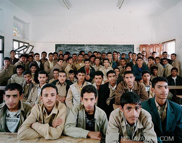 کلاس درس دانش آموزان یمن