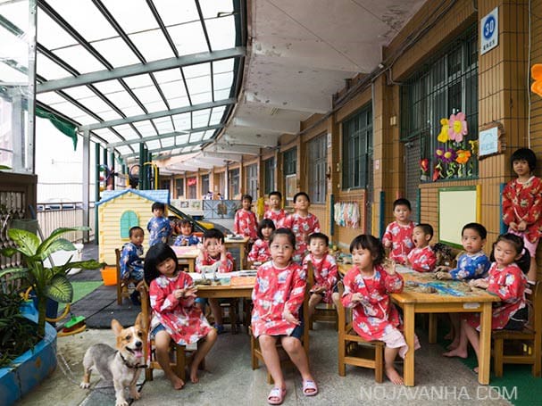 کلاس درس دانش آموزان تایوان
