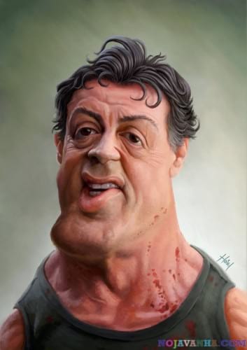stallone-by-tiago-hoisel-کاریکاتور