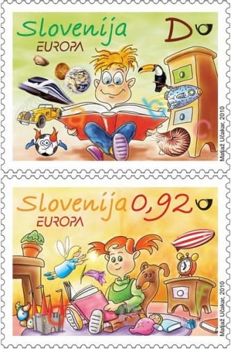 slovenia-children-books-stamp