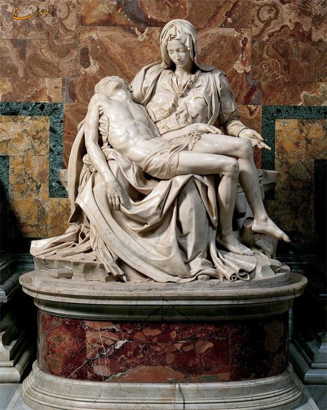 عیسی (ع) در آغوش مادرش