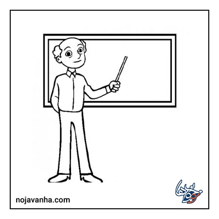 نقاشی با موضوع روز معلم مرد