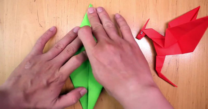 کاردستی اریگامی اژدهای کاغذی (ویدئو)