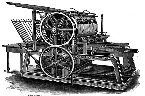 چگونه ماشین چاپ اختراع شد