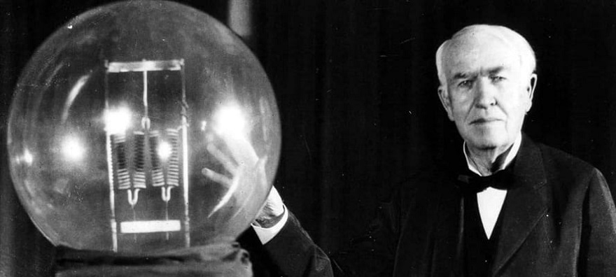 تصویری از ادیسون، مخترع لامپ