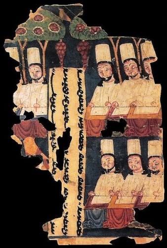 نمونه‌ای از نقاشی در دوران ساسانیان