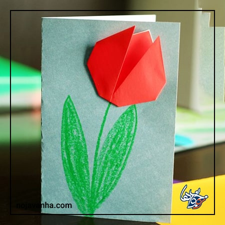 کاردستی گل با کاغذ رنگی برای کودکان