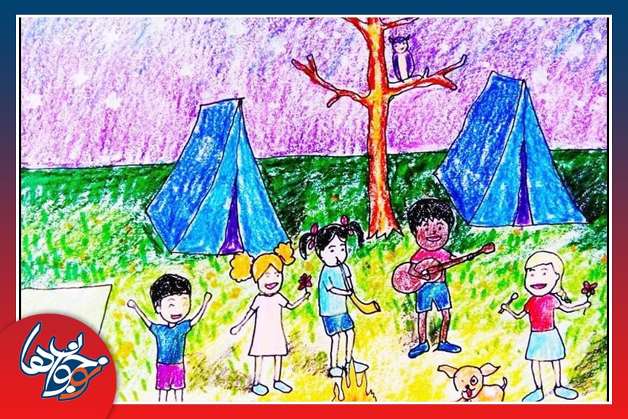 نقاشی از سیزده بدر برای کودکان