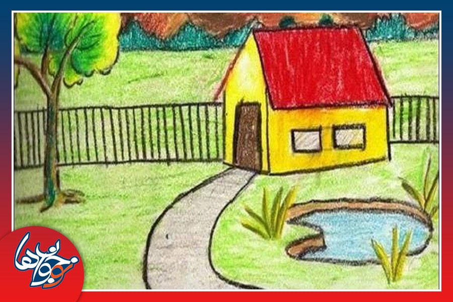 نقاشی روز طبیعت کودکانه