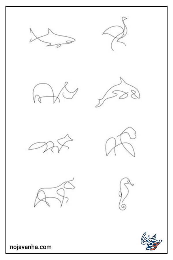 امضا طرح حیوانات