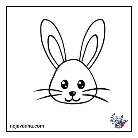 آموزش نقاشی خرگوش ساده برای کودکان 