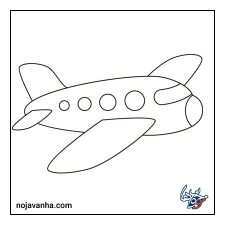 آموزش نقاشی هواپیما