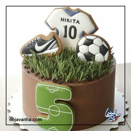عکس کیک تولد فوتبالی  پسرانه
