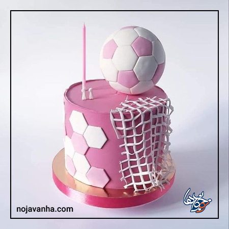 کیک تولد مدل توپ فوتبال