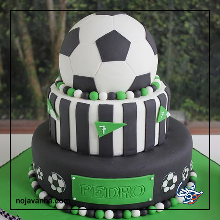 عکس کیک تولد به شکل توپ فوتبال