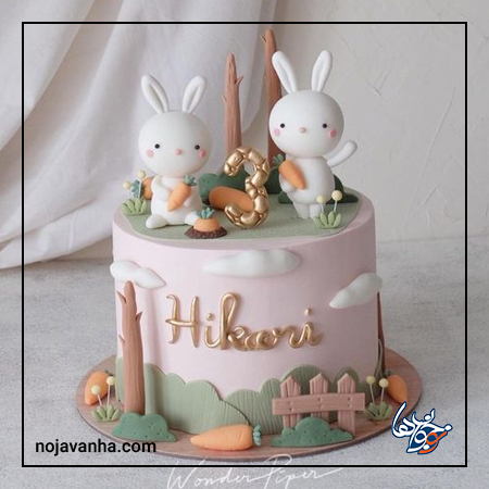 کیک تولد دخترانه خرگوشی