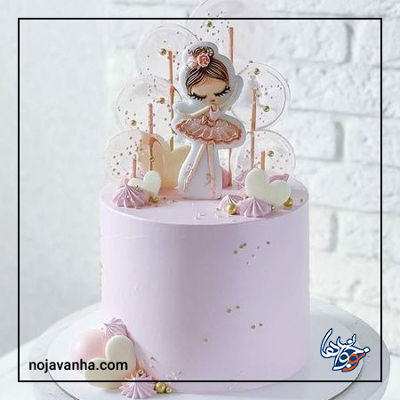 مدل کیک تولد دخترانه ساده