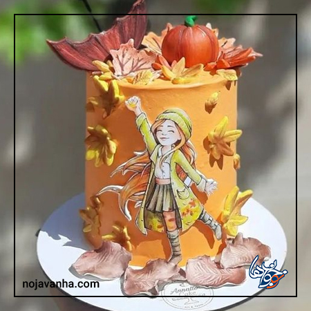 جدیدترین کیک تولد دخترانه ۱۴۰۰ پاییزی