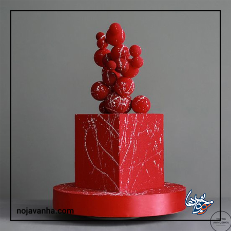 کیک قرمز تولد