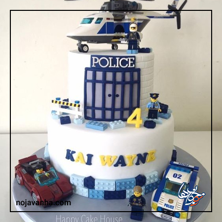 مدل کیک تولد پسرانه پلیسی