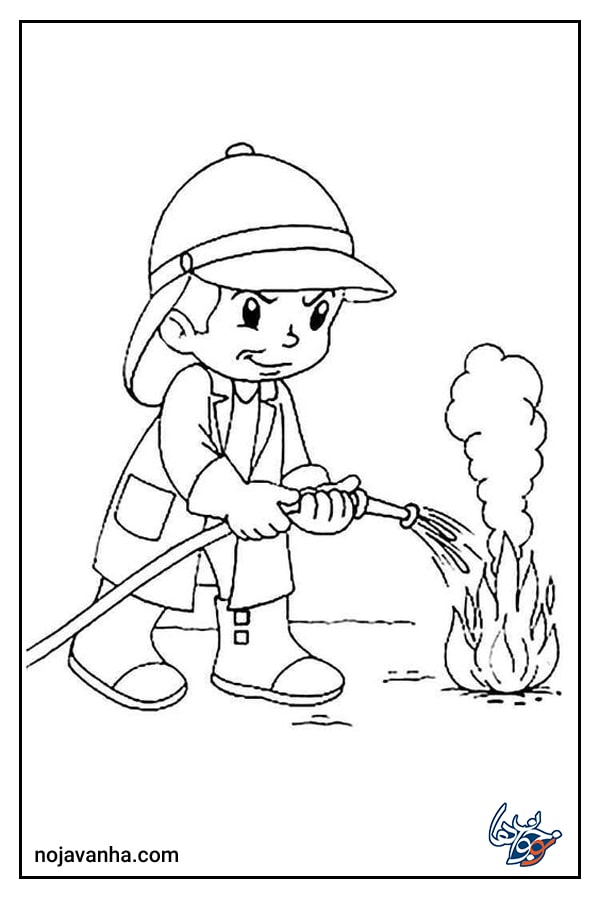 نقاشی آتش نشانی