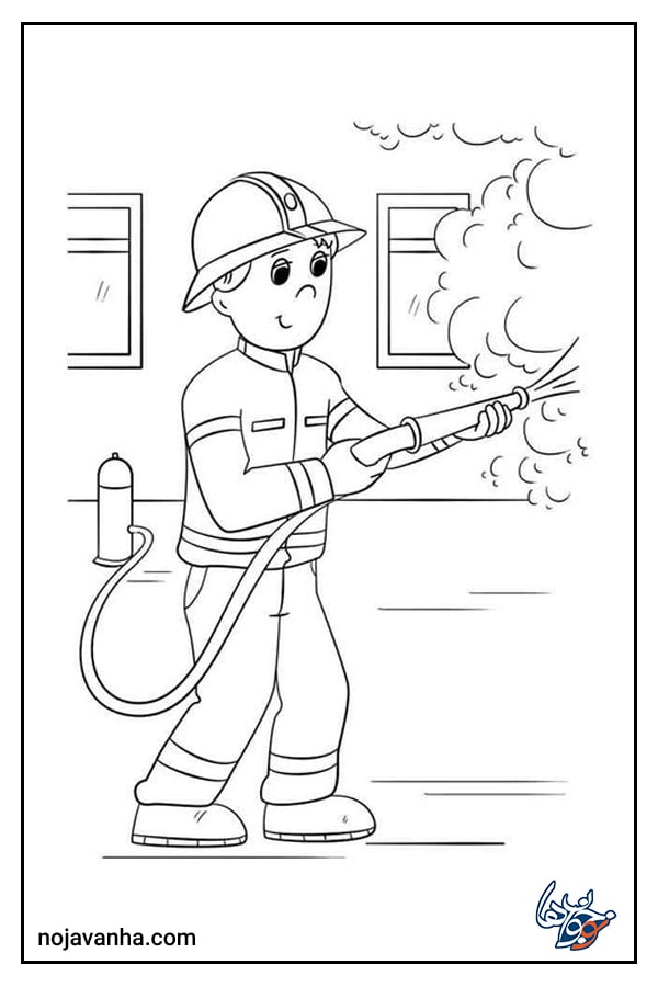 کشیدن آموزش نقاشی آتش نشان