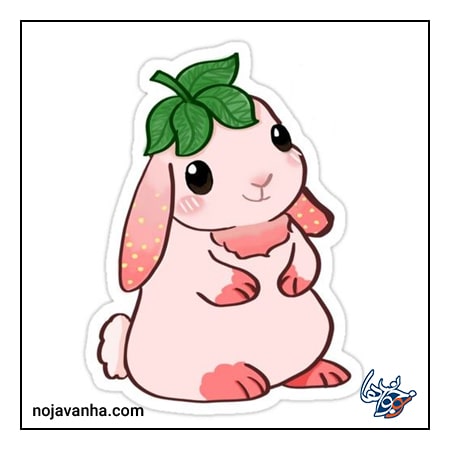 نقاشی خرگوش کودکانه ساده